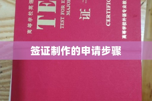 安县签证制作的申请步骤