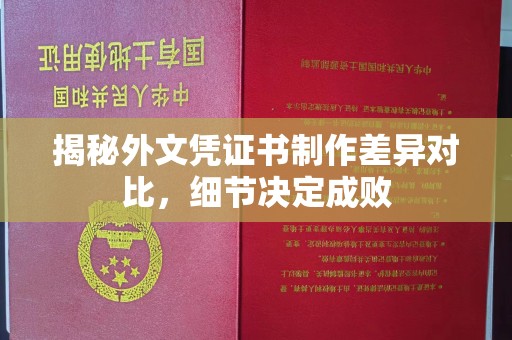 安县揭秘外文凭证书制作差异对比，细节决定成败