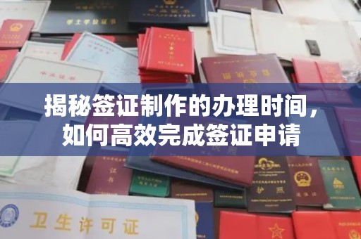 安县揭秘签证制作的办理时间，如何高效完成签证申请