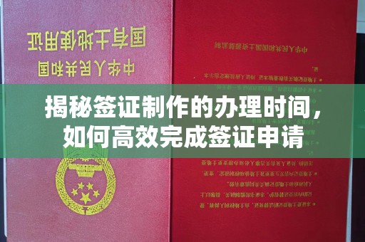 安县揭秘签证制作的办理时间，如何高效完成签证申请