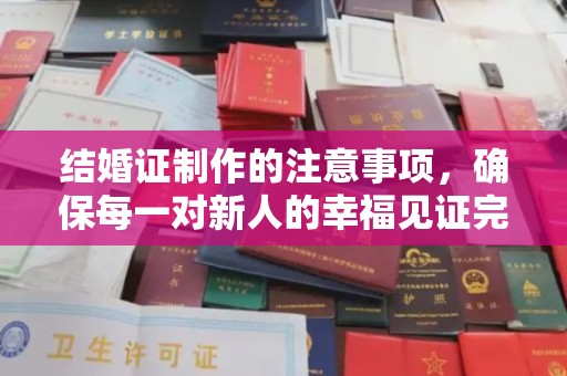 安县结婚证制作的注意事项，确保每一对新人的幸福见证完美无瑕